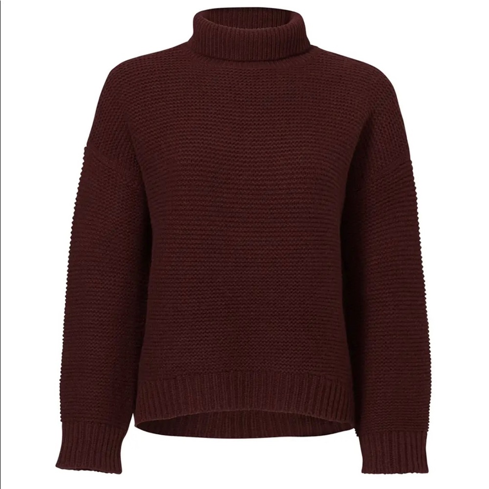 Burgundy Vince turtleneck - cashmere blend